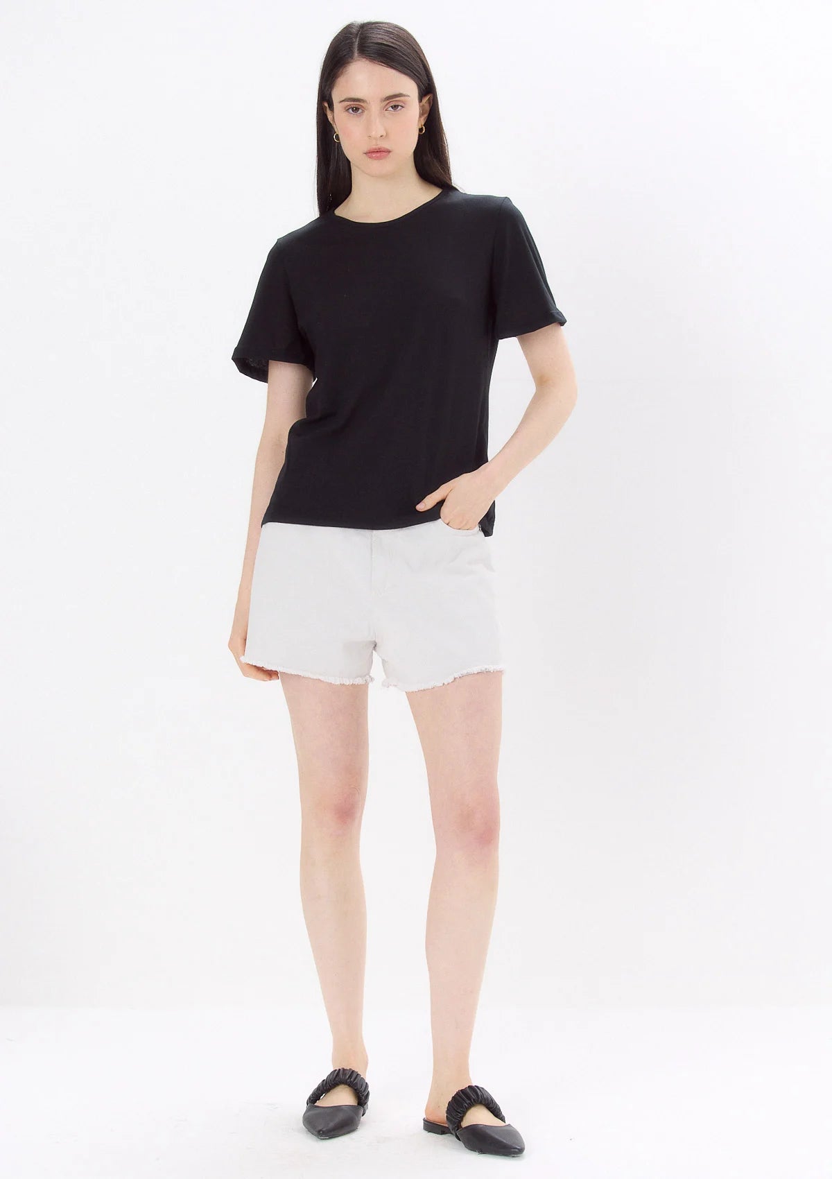 Remera Manga Corta Negra