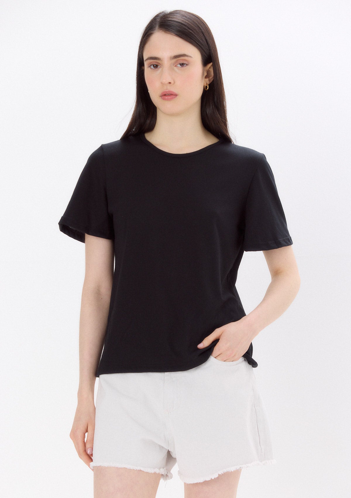 Remera Manga Corta Negra