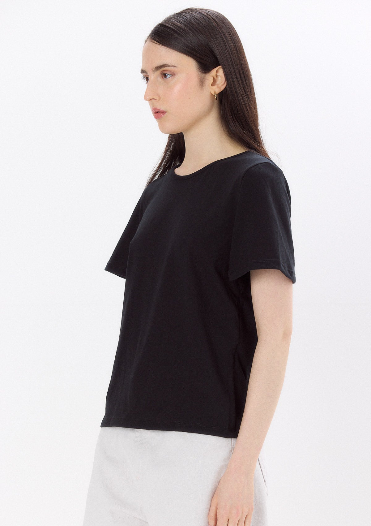 Remera Manga Corta Negra